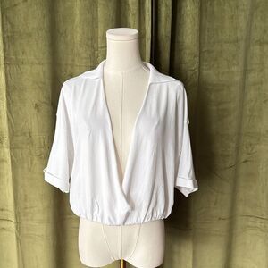 Lavinia Conti Elegant White Women's Top, XS